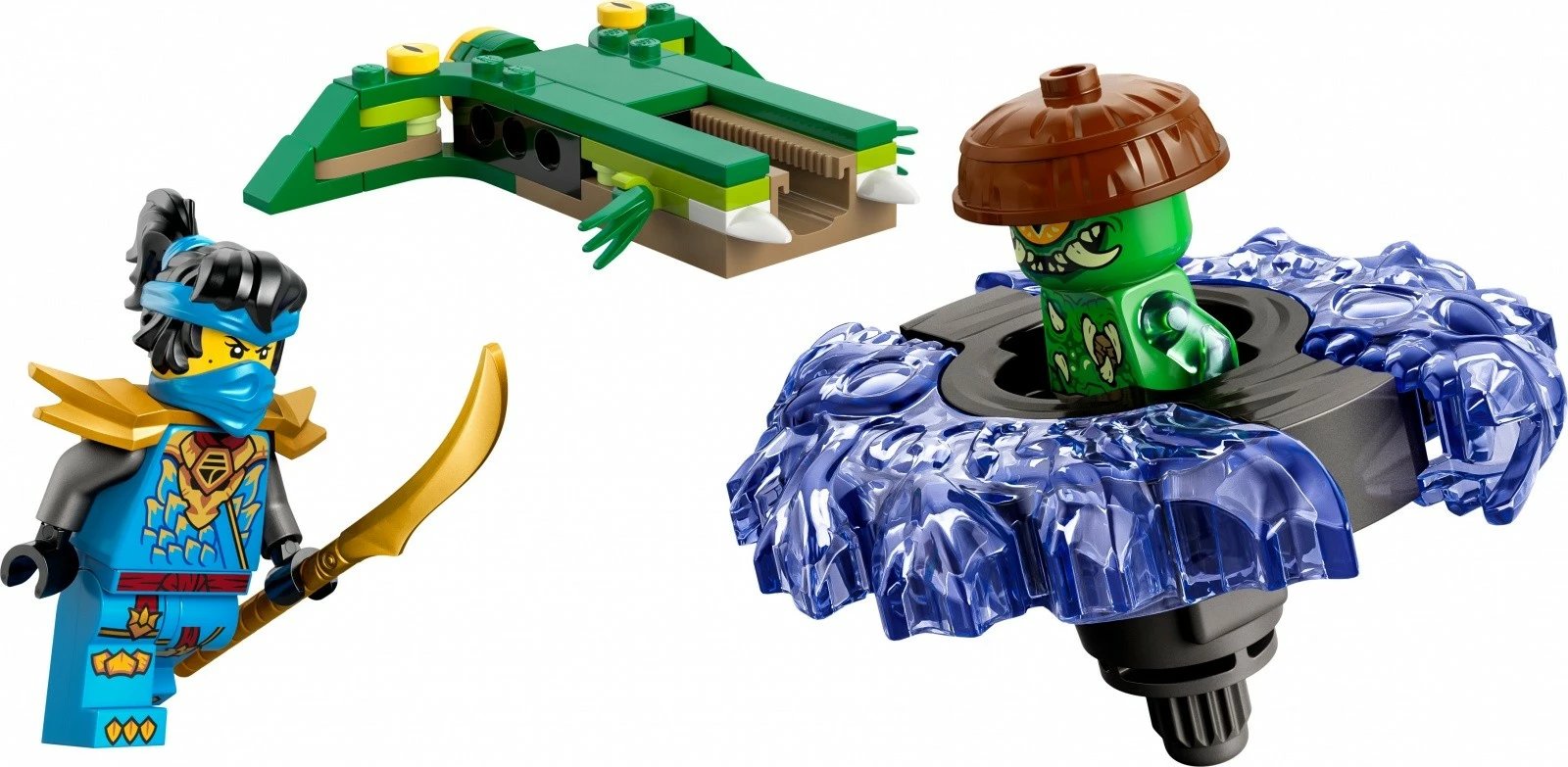 set LEGO NINJAGO, 71849 Nya vs Mutant Monster on Spinner, 49 copë, plastikë, i vogël