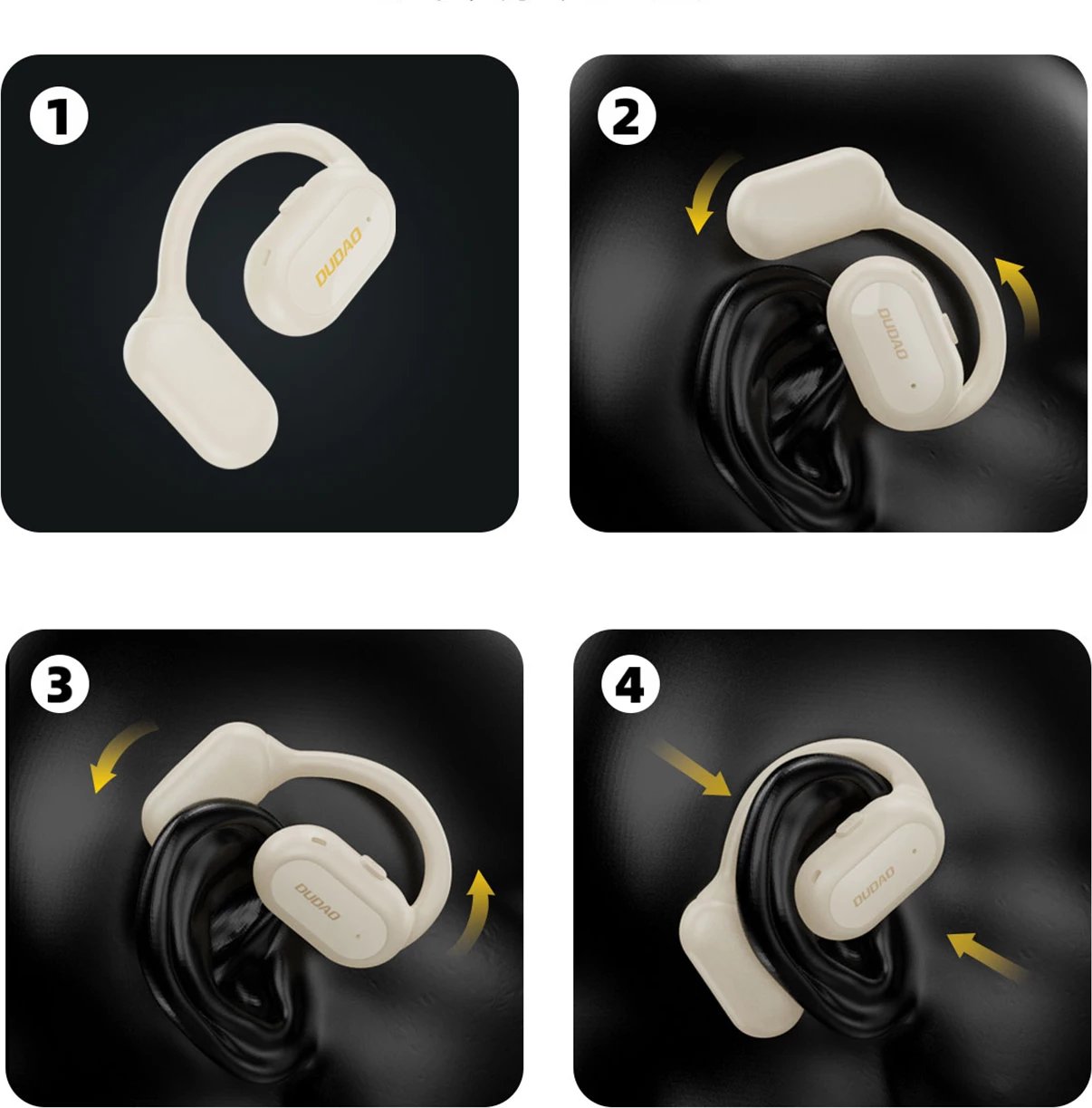 Kufje biznesi wireless Dudao U4A, Bluetooth 5.3, IPX5, e bardhë