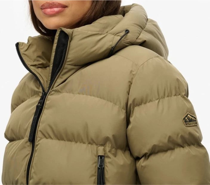 Jakne Superdry femra, e gjelbër