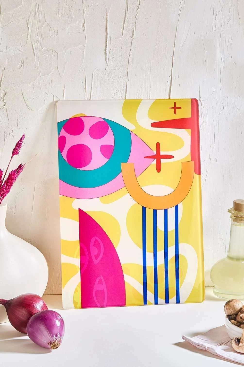 Dërrasë prerëse Hermia Concept, Meloni, shumëngjyrëshe, 25x35cm Dërrasë prerëse Hermia Concept, Meloni, shumëngjyrëshe, 25x35cm