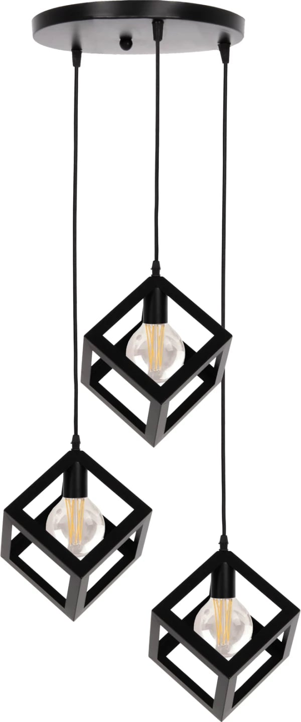 Llambë varëse tavani, FH4036, 23x122H cm, e zezë