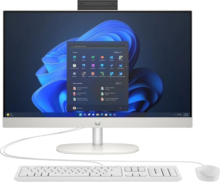 Kasë All-in-One HP ProOne 240 G10, Intel Core i3-N300, 16 GB RAM, 512 GB SSD, 23.8", Bardhë