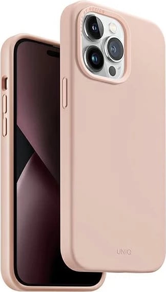 Mbështjellës UNIQ Lino për iPhone 14 Pro, Rozë