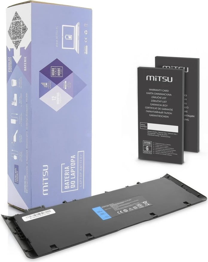 Bateri laptop Mitsu për Dell Latitude 6430u, 5600 mAh, 11.1V, e zezë