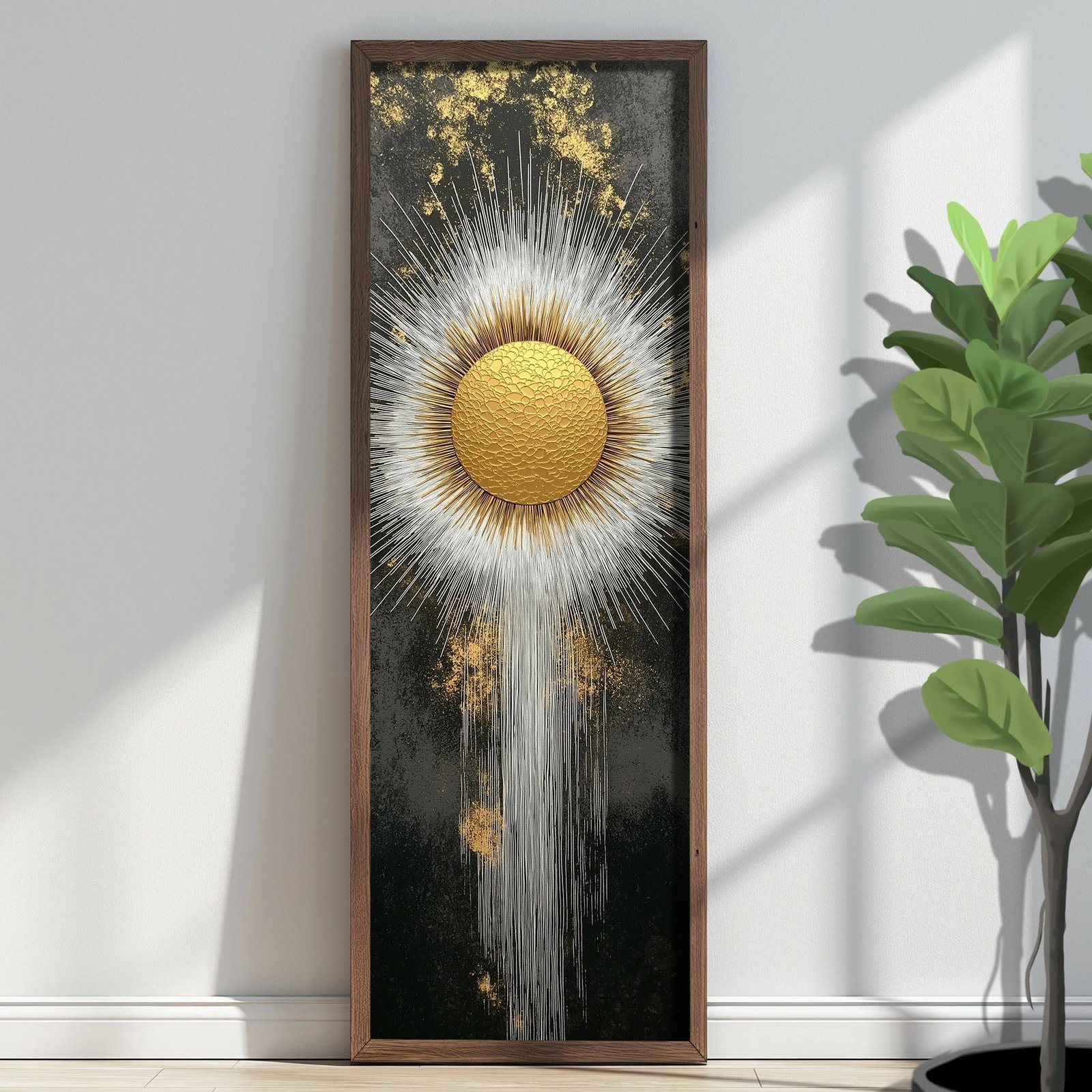 Pikturë dekorative me kornizë MDF, Wallity, EMR086, shumëngjyrëshe, 40x120x3.5 cm