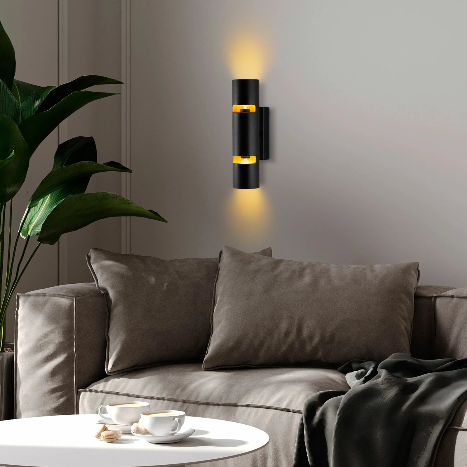 Llambë muri Opviq, Luxora - 15381, ngjyrë e zezë