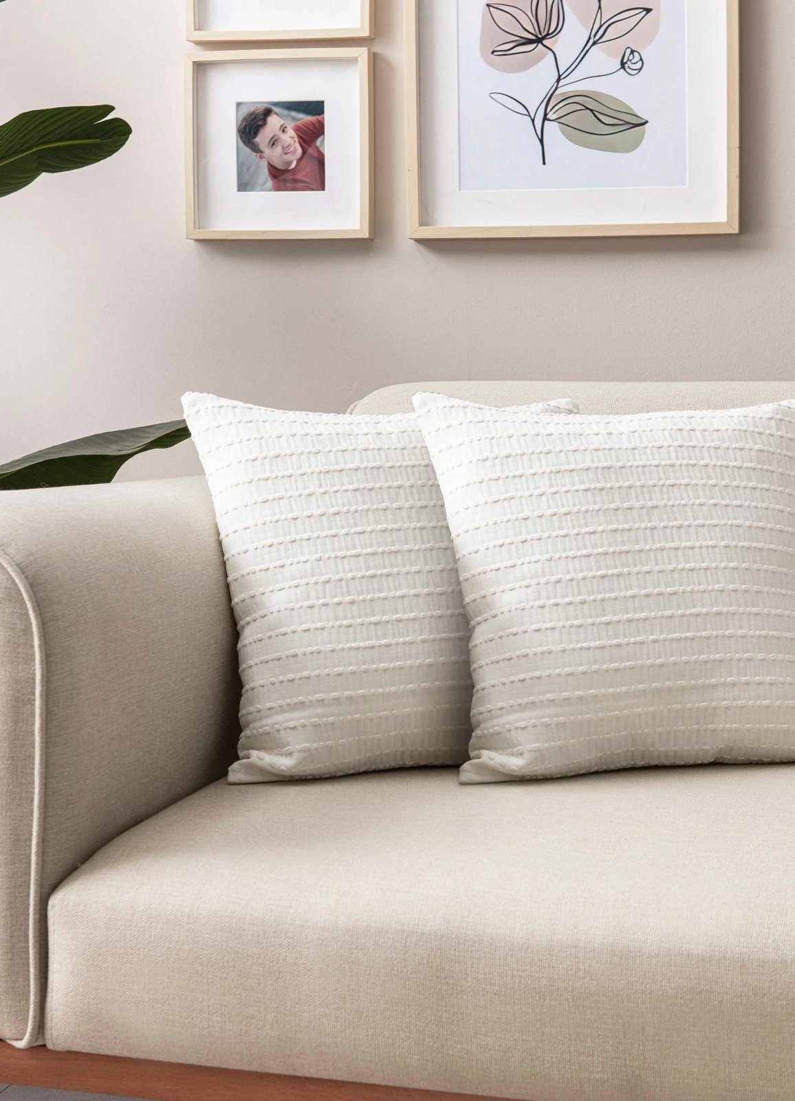 Set mbulesash jastëku (2 copë), e bardhë, Evila Originals, 43x43cm