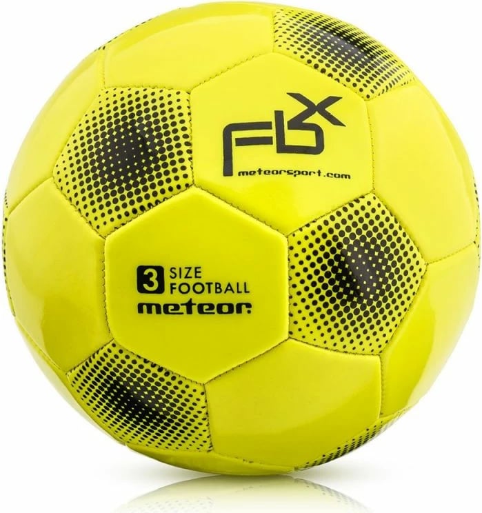 Top futbolli për meshkuj dhe fëmijë Meteor, ngjyrë e verdhë neon