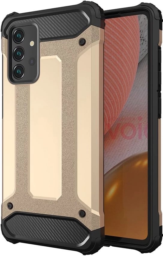 Mbështjellës Hurtel Hybrid Armor për Samsung Galaxy A56, ari