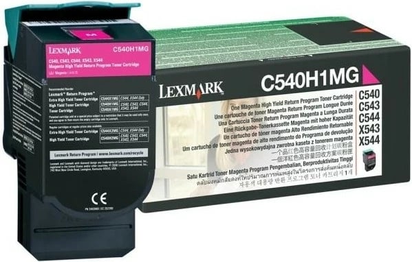 Toner Lexmark C540H1MG magenta për C540, C543, C544, X543, X544 Toner Lexmark C540H1MG magenta për C540, C543, C544, X543, X544