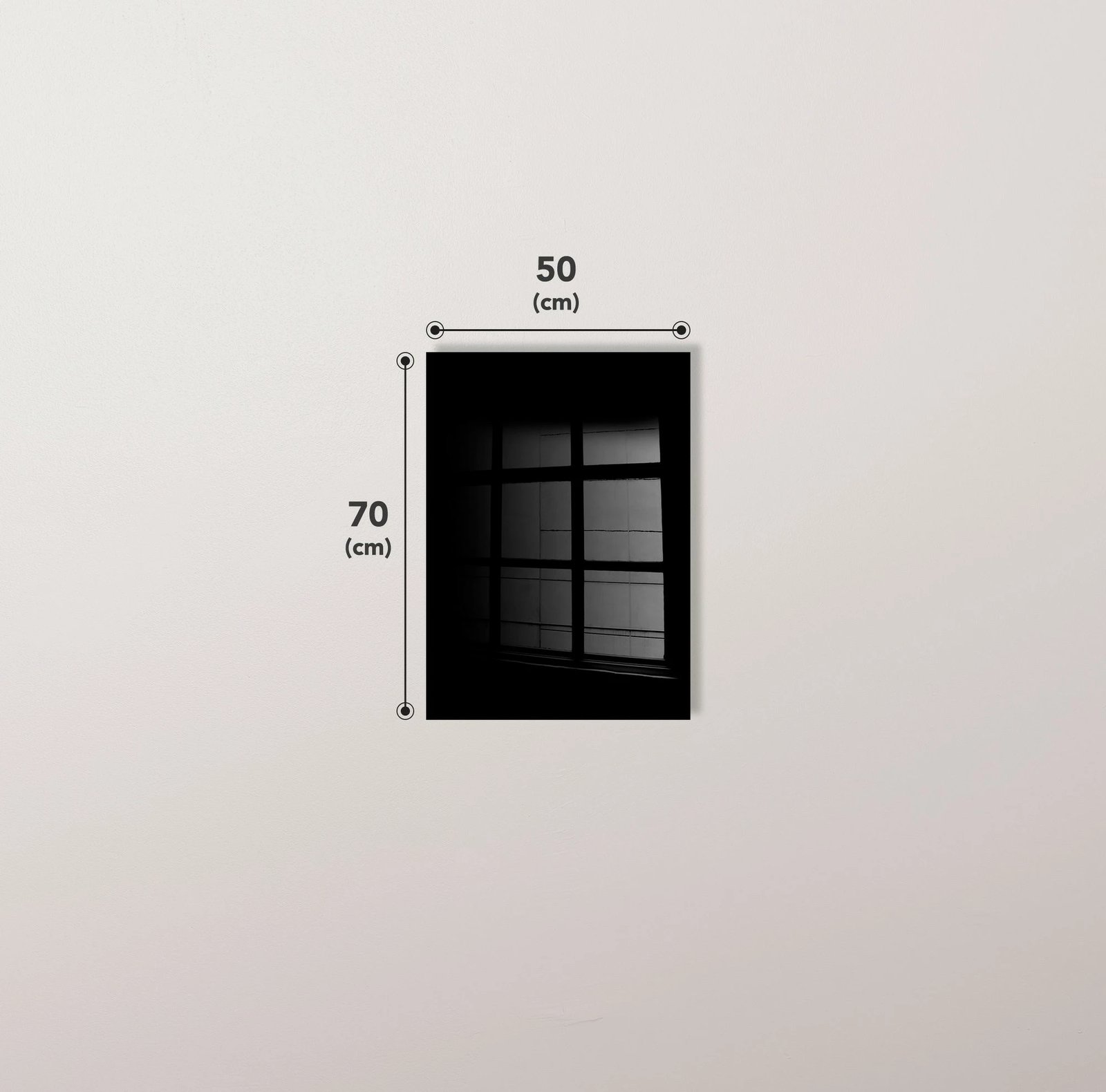 Pikturë dekorative prej xhami të temperuar, shumëngjyrëshe, Wallity 2292, 50x70cm