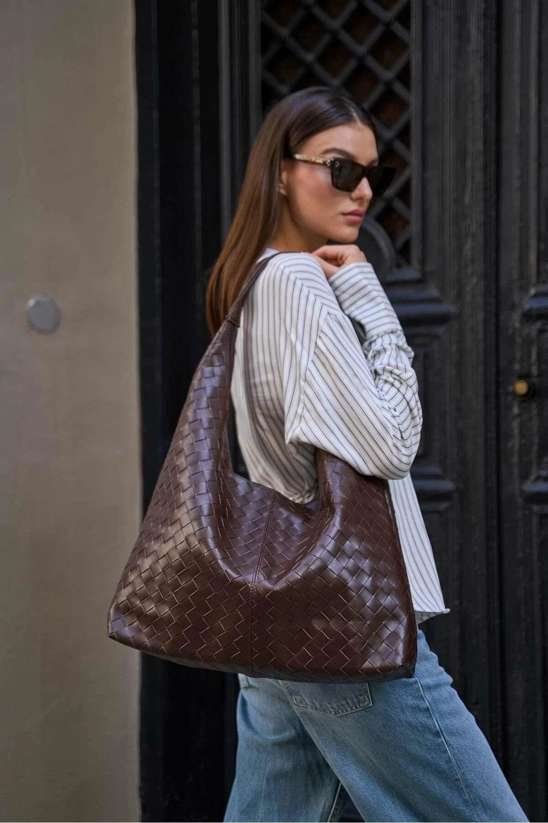 Çantë krahu Zoozie Bags, ngjyrë kafe, MK1020024SM25-003