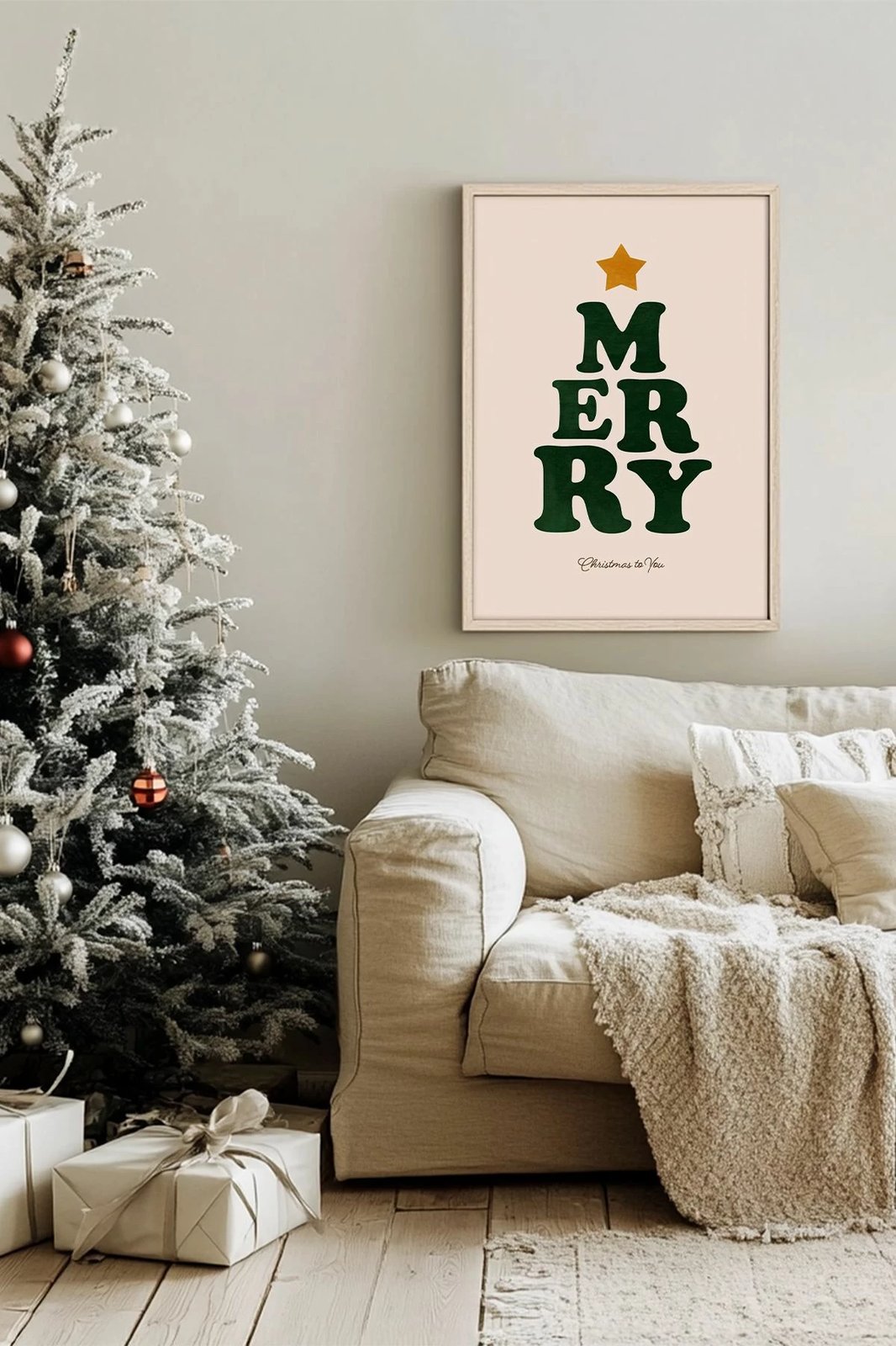 Pikturë dekorative me kornizë, Wallity, Nwyearsngmdl44, shumëngjyrëshe, 33x48cm