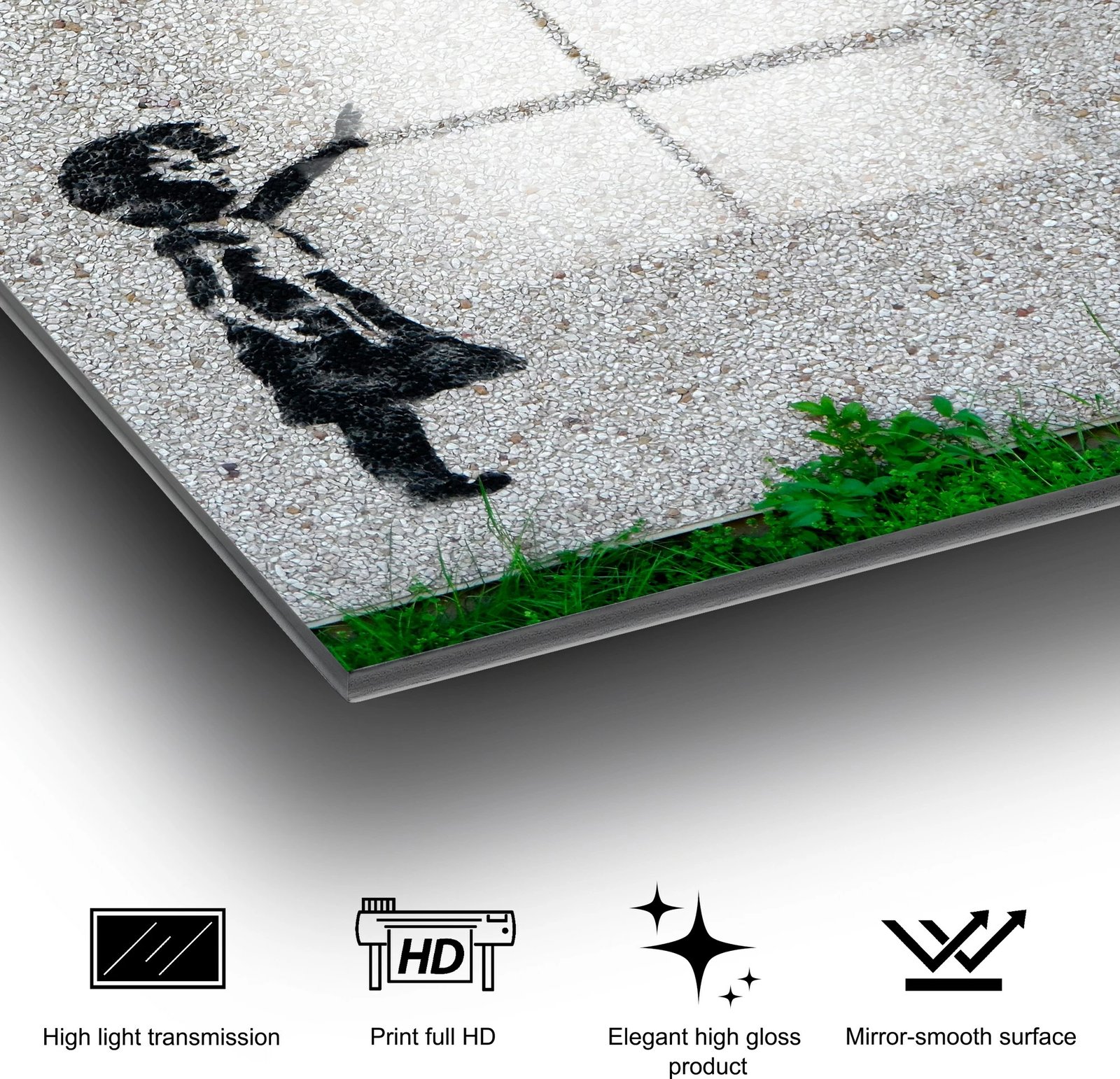 Pikturë dekorative prej xhami të temperuar, Wallity, UV-019, 50x70cm