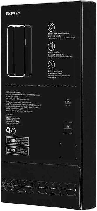 Xham i temperuar Baseus SGKN030502 për iPhone 12 Pro Max, 0.4mm, me set pastrimi Xham i temperuar Baseus SGKN030502 për iPhone 12 Pro Max, 0.4mm, me set pastrimi