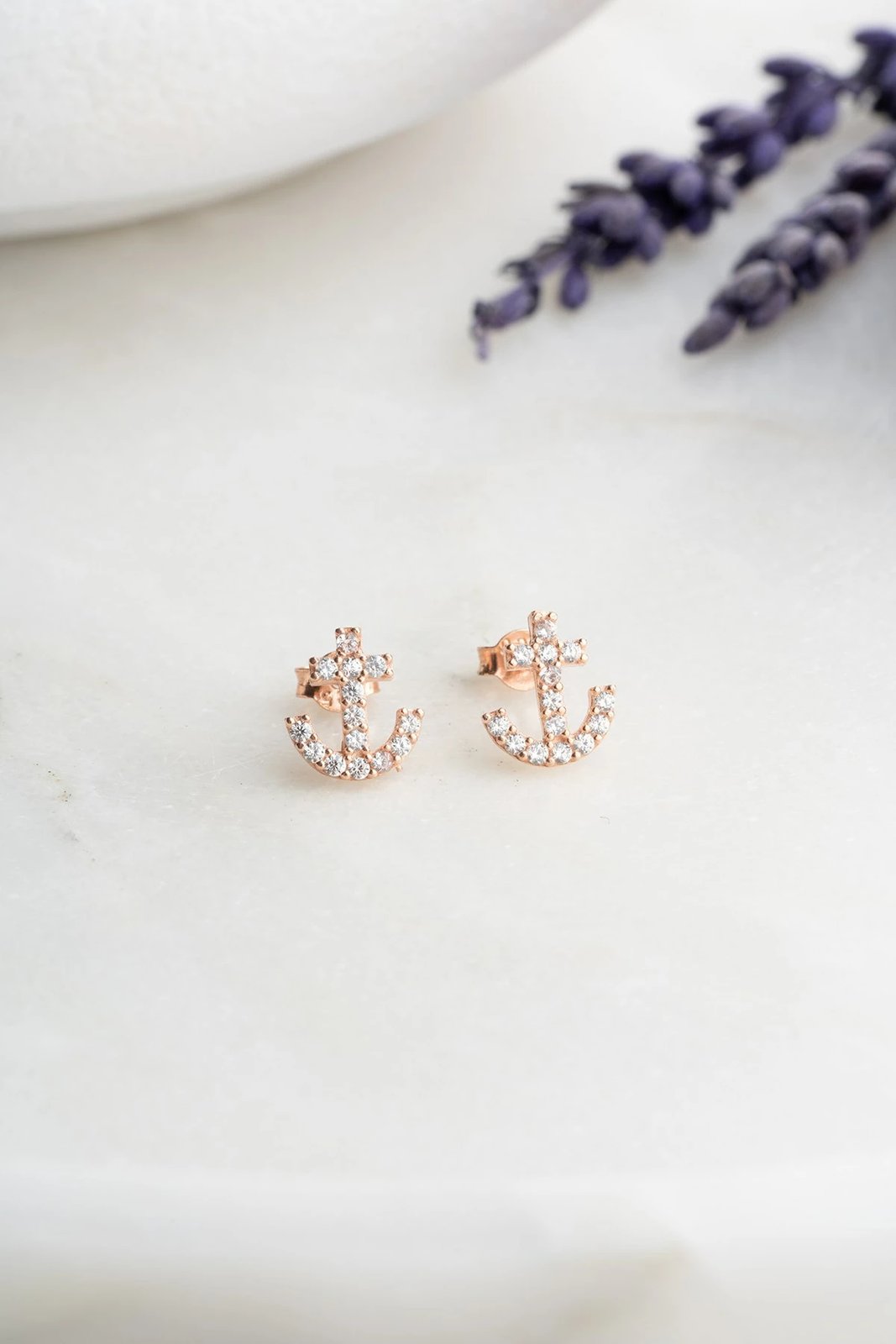 Vathë argjendi Jumeon, rozë gold & të bardhë, NRZ998323