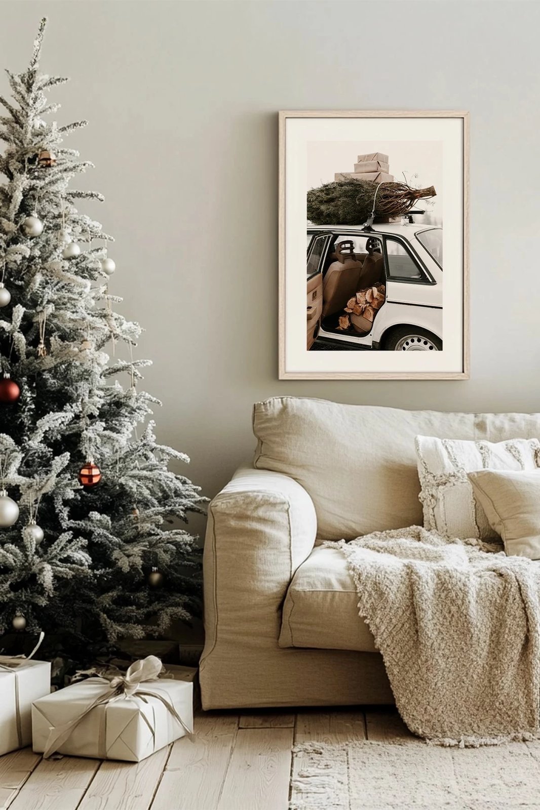 Pikturë dekorative me kornizë, shumëngjyrëshe, Wallity, Nwyearsngmdl74, 33x48cm