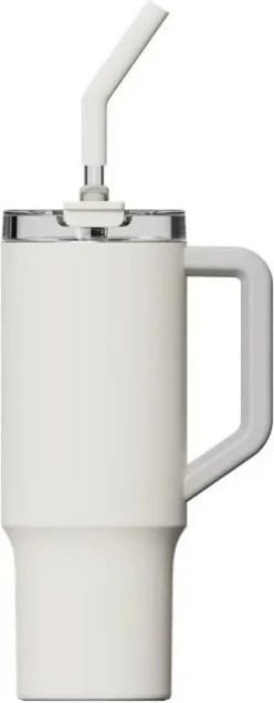 Gotë termike Xiaomi Straw Mug XMXGB01PL, 1L, e bardhë