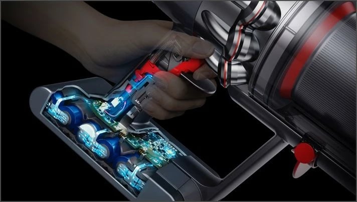 Fshesë me korrent pa kabllo Dyson V11 Fluffy, nickel/kuqe Fshesë me korrent pa kabllo Dyson V11 Fluffy, nickel/kuqe