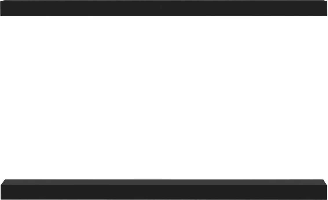 Raft muri, ngjyrë e zezë, Skye Decor Gizli2 80