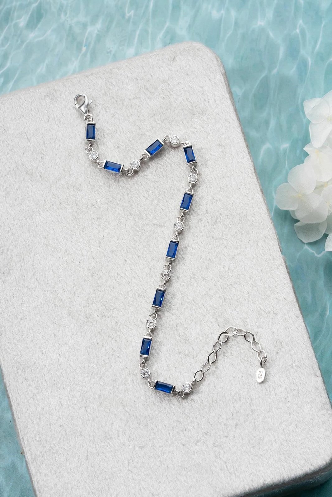 Byzylyk argjendi Jumeon, ngjyrë argjendi dhe kaltër, NRZ1000341