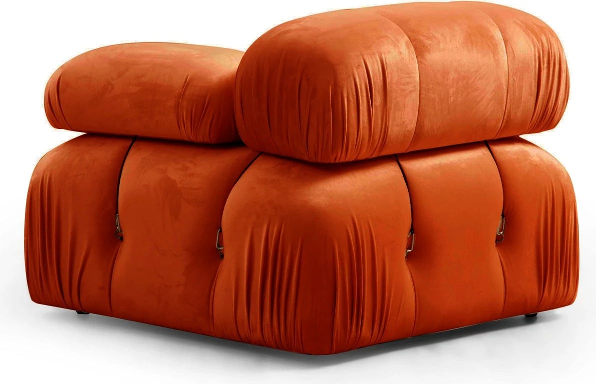 Divan treshe Bubble, portokalli, Atelier del Sofa (L1-O1-1R)