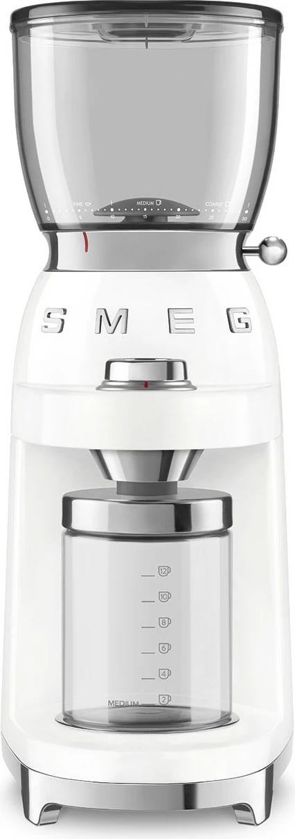 Mulli kafeje SMEG CGF11, 150W, konik, i bardhë