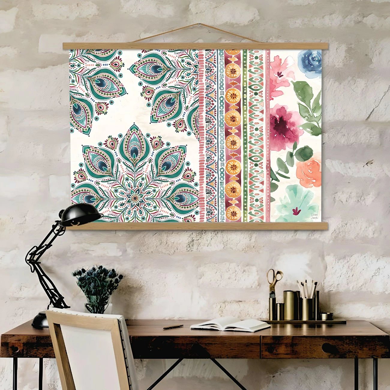 Pikturë dekorative me kornizë, shumëngjyrëshe, Wallity, MRG30, 50x70cm