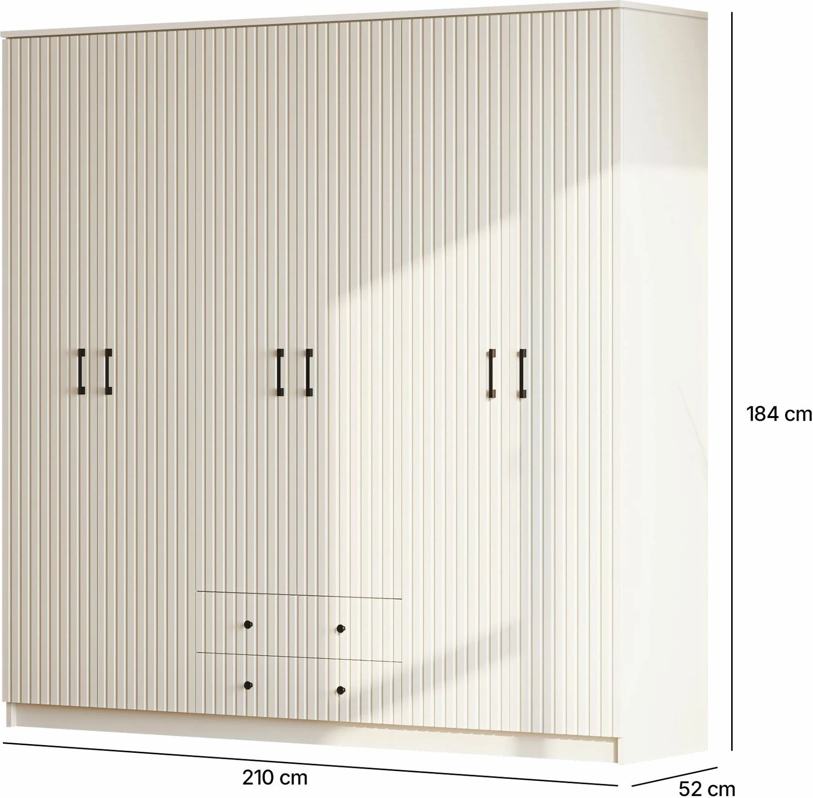Dollap Skye Decor, ngjyrë e bardhë mat, RB-185-06