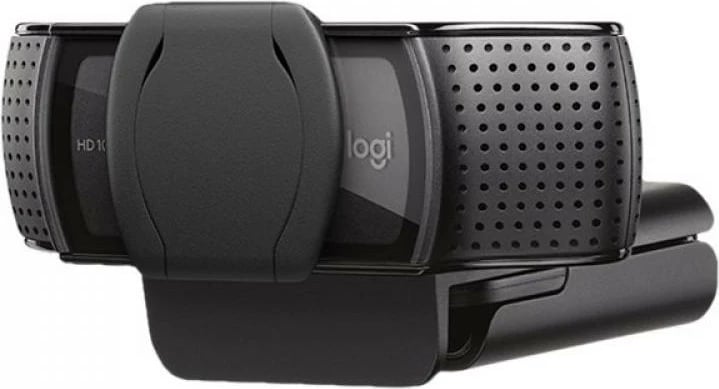 Webcam Logitech HD Pro C920S 1080p 30fps, autofokus, ekspozim automatik, mikrofonë stereo, kapak privatësie, e zezë