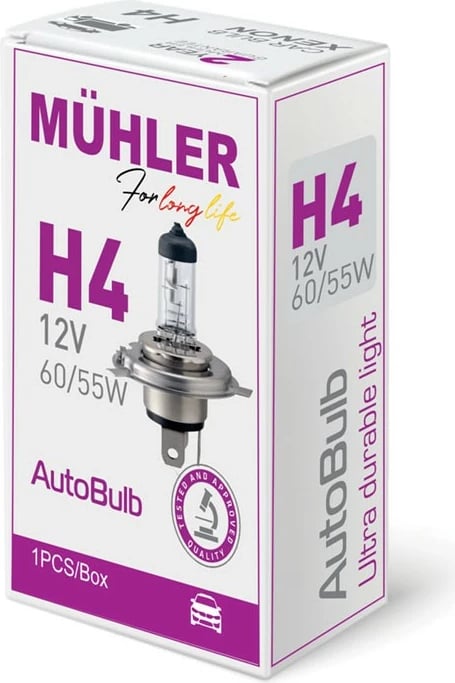 Lampa H4 12v 60/55w Kuti Muhler