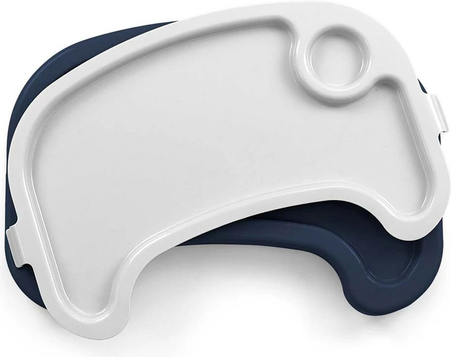 Karrige e lartë bebe, Milly Mally, Bueno Ocean, rregullim lartësie 7-nivel, shpinore reclinueshme, rripa 5-pikësh, 6–36 muaj, blu navy