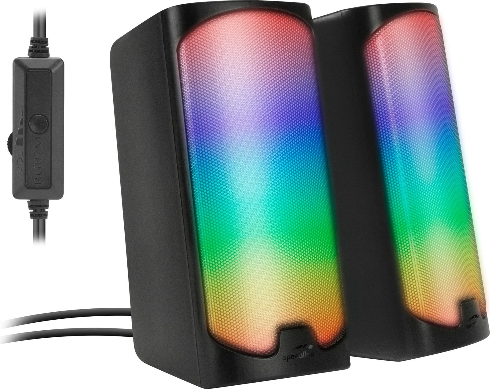 Altoparlantë Speedlink TONOS RGB, 2.0, Bluetooth/USB, të zi
