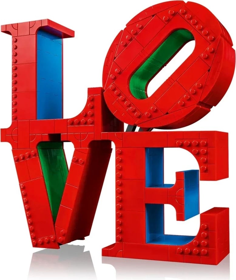 Set LEGO ART 31214 LOVE, për të rritur, i kuq