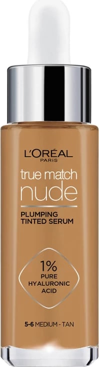 Lor.FDT True Match Nude 5-6 Medium Tan Plumping Tinted Serum