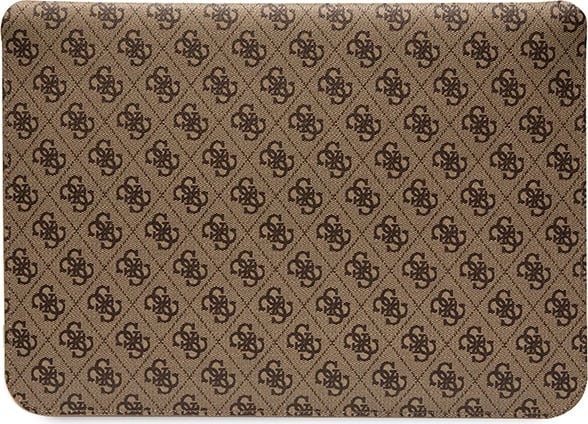 Mbështjellës laptopi Guess 4G Stripe Metal Logo, deri 14", kafe