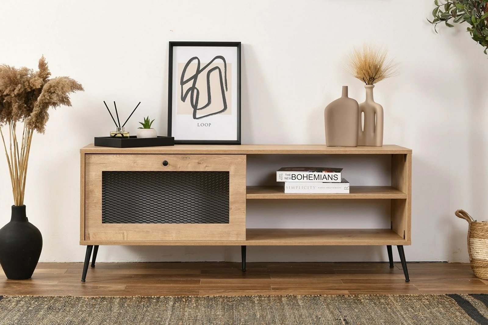 Komodë TV Skye Decor, tel, 140