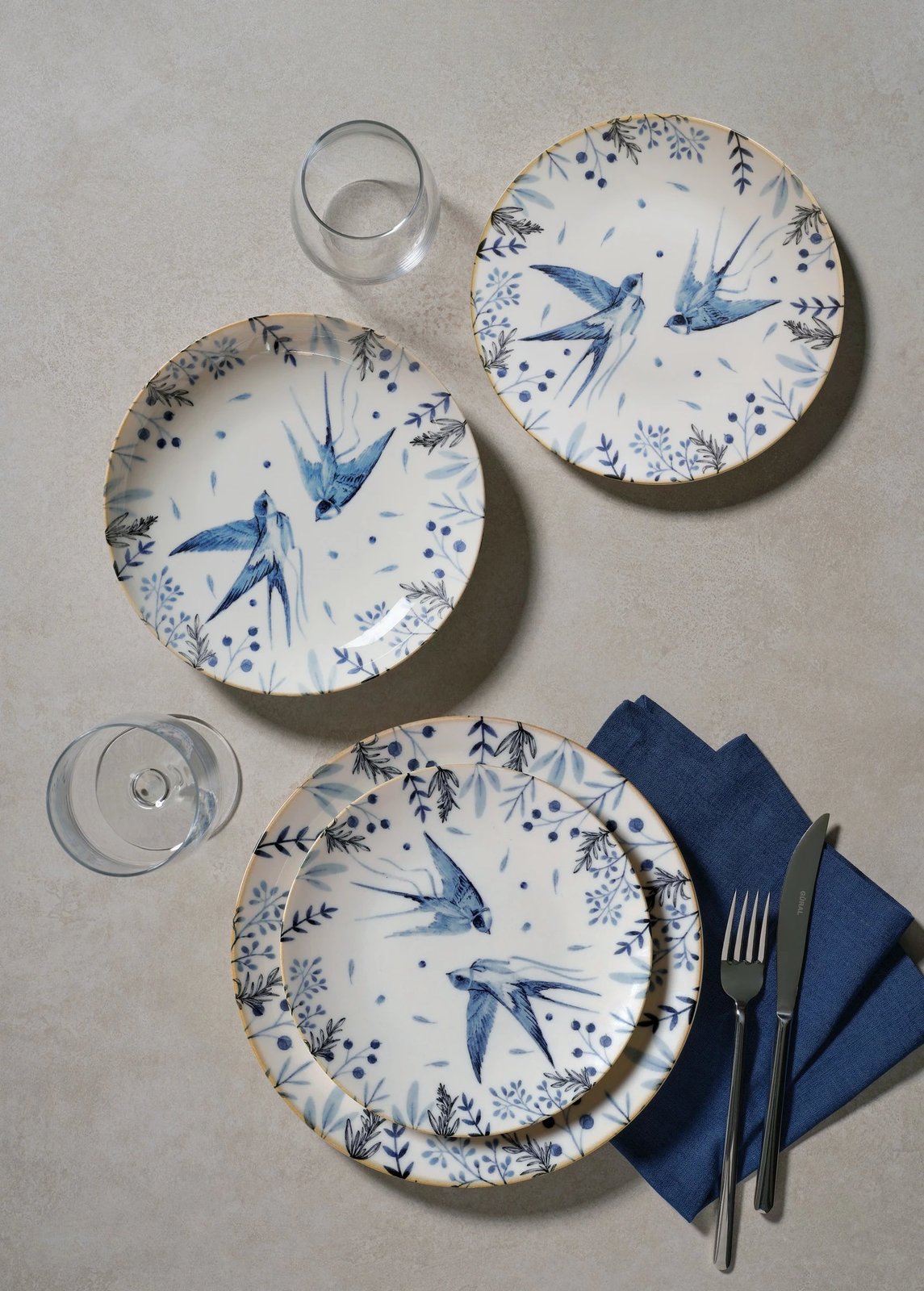 Set enësh për drekë, porcelan, 24 copë, Hermia, GBSATN24KY4E4072