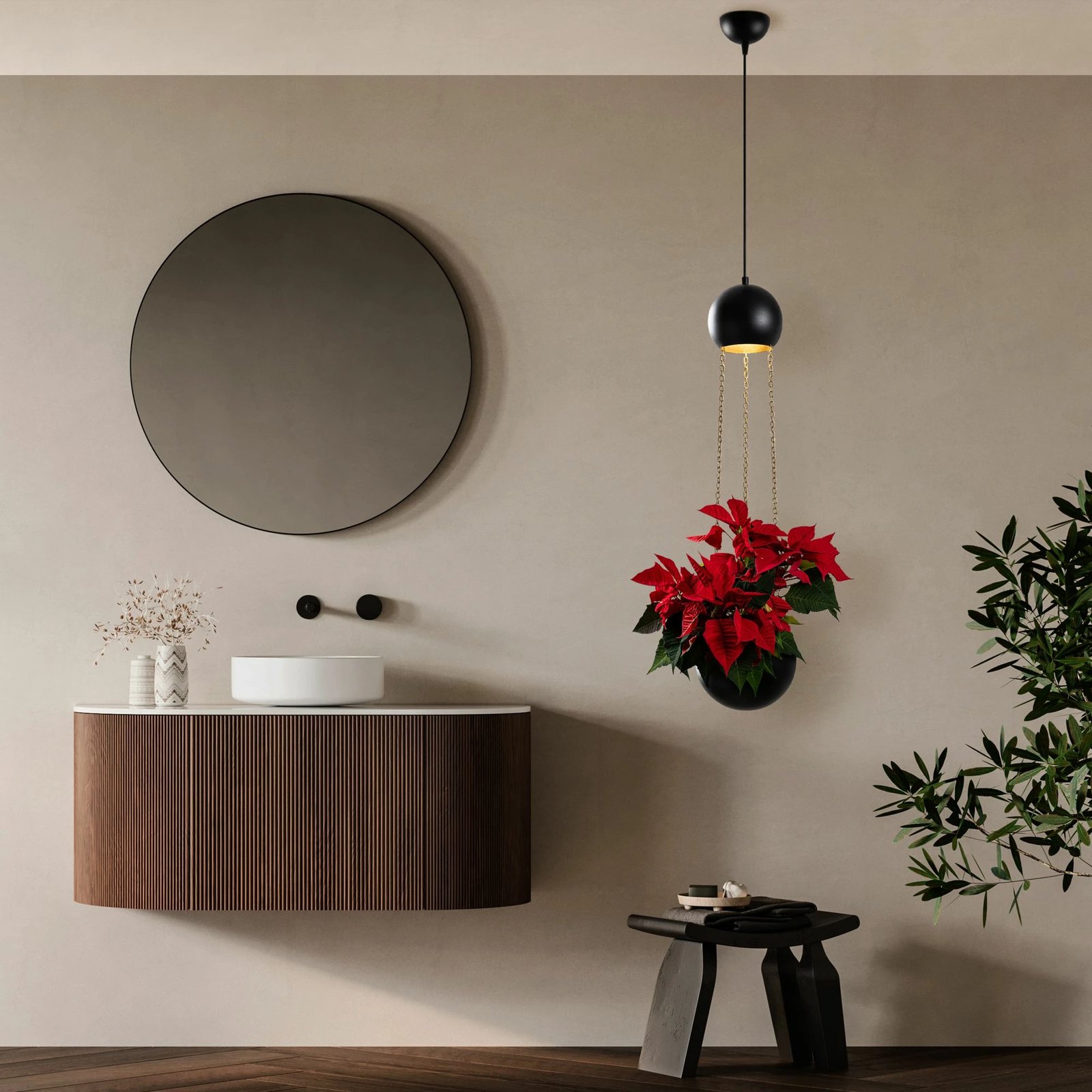 Llambë tavani Opviq, e zezë, 15421