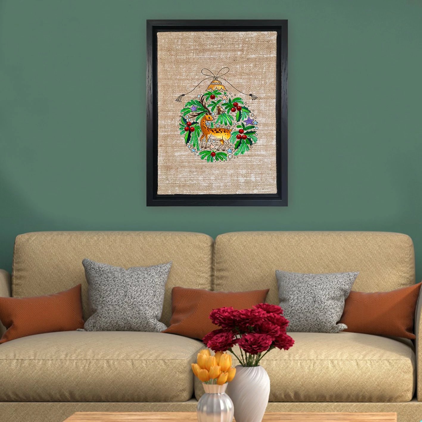 Pikturë dekorative në kanavacë me kornizë, shumëngjyrëshe, Wallity LSJ800912_3646