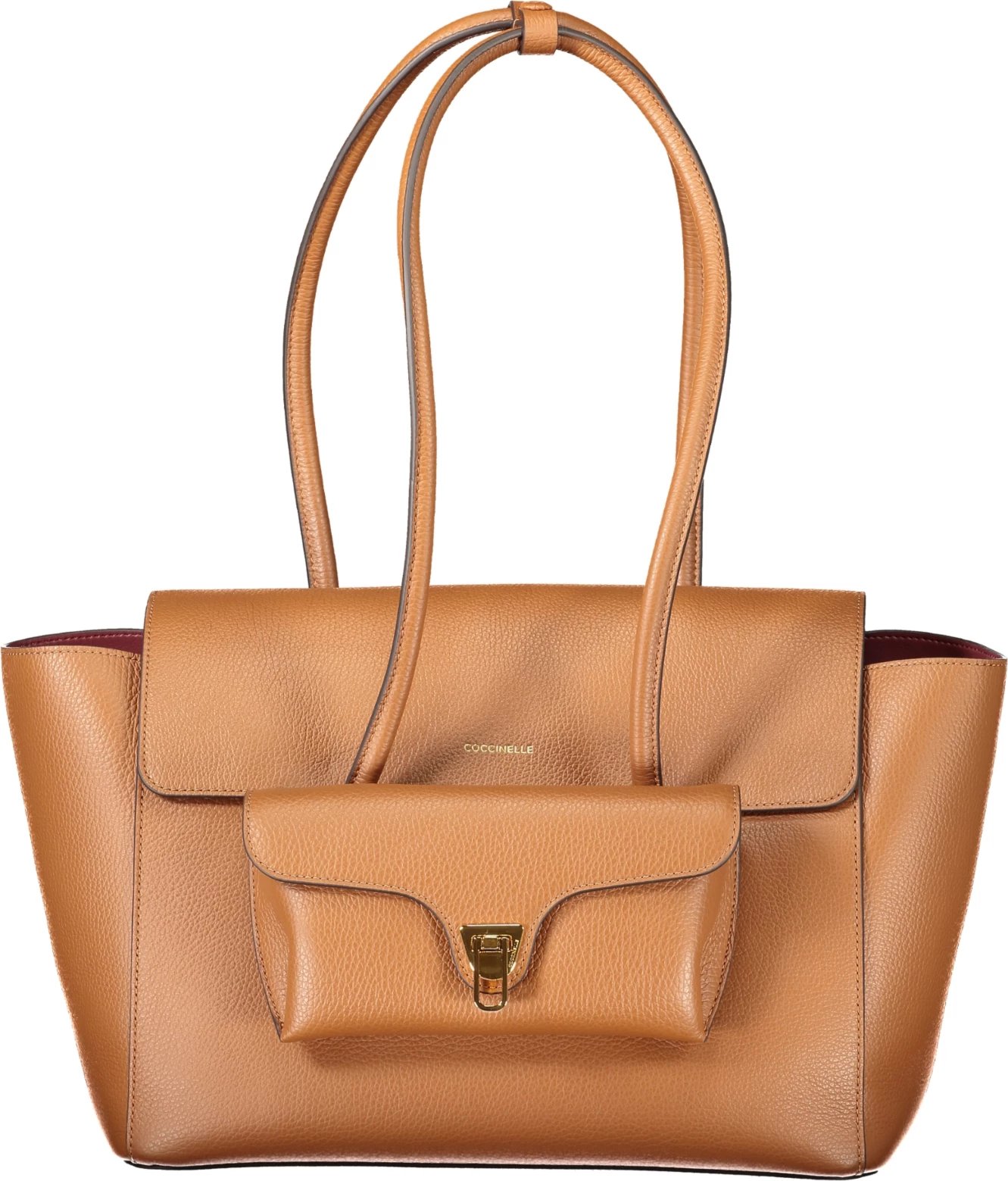 Çantë femra COCCINELLE Double Beat, kafe