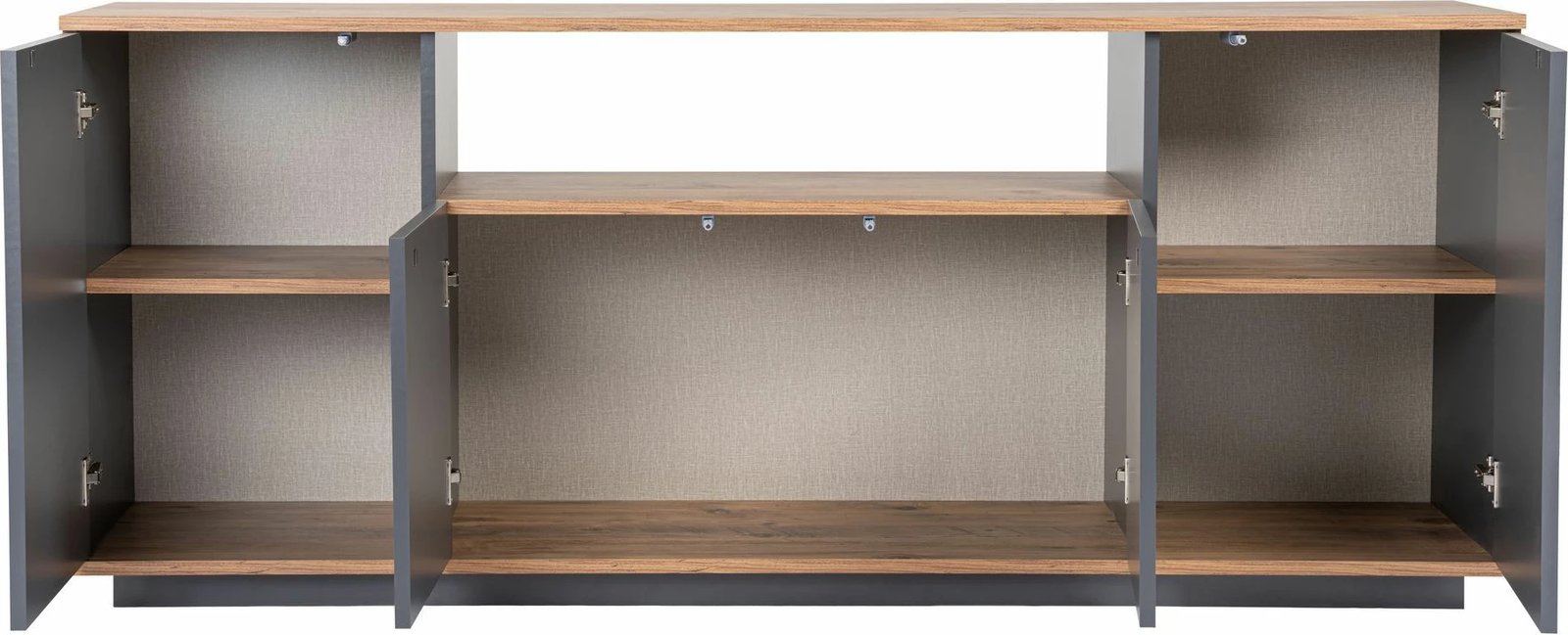 Konsol Skye Decor, ngjyrë antracit dhe Atlantic Pine