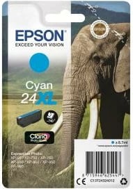 Fishek boje, Epson 24XL C13T24324012, XL kapacitet i lartë, cyan