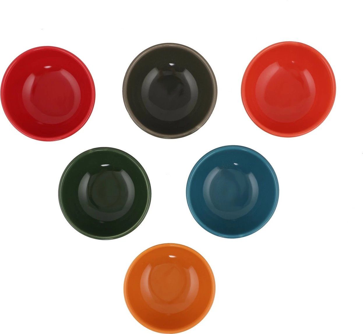 Set tasash qeramike (6 copë), shumëngjyrëshe, Hermia Concept, ST101606F16XA000000MAZ1000