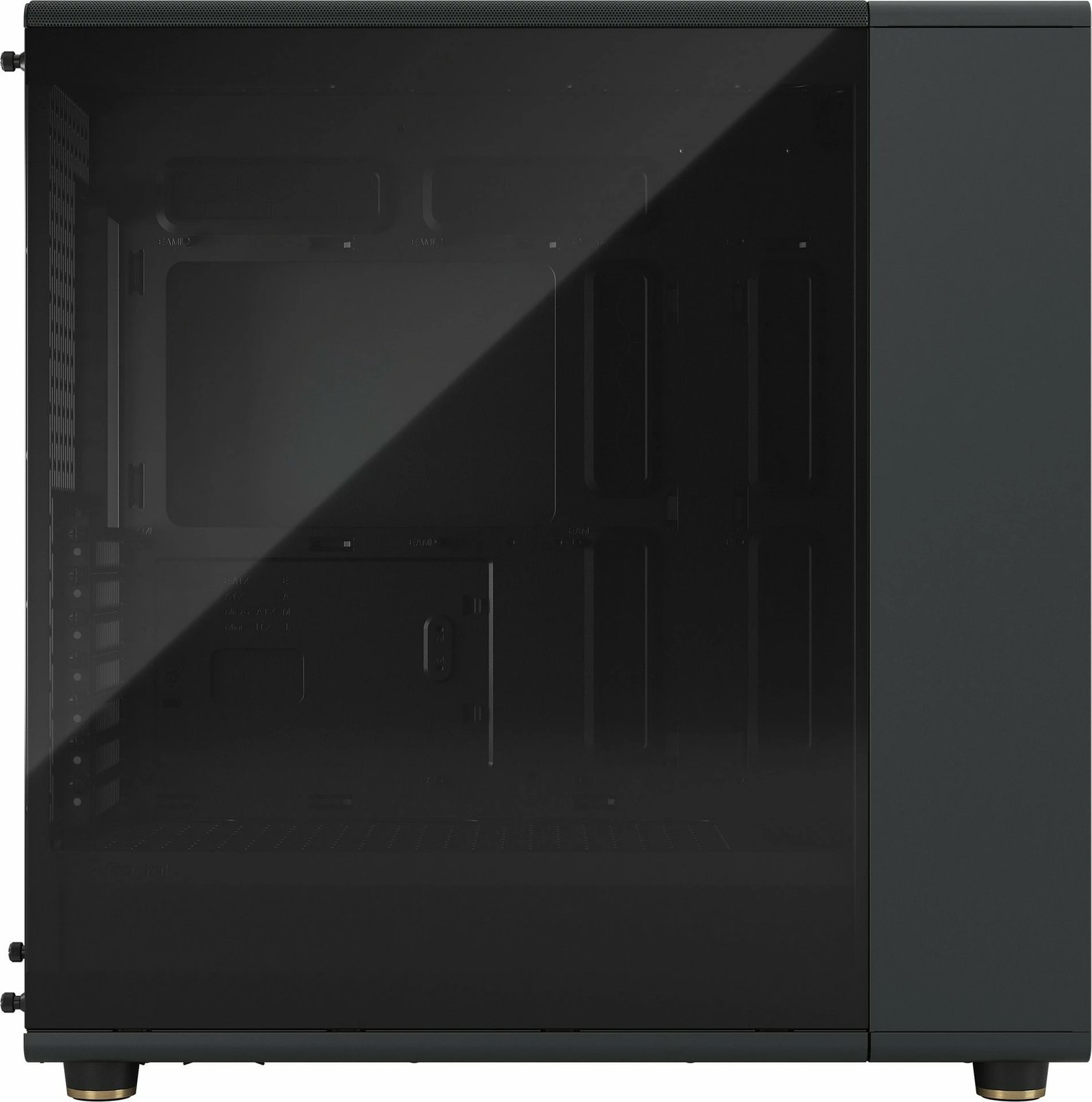 Kasë Fractal Design FD-C-NOR1X-02, Midi Tower, ATX, EATX, micro ATX, Micro-ITX, e zezë, qymyr