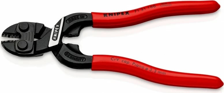 Vegël dore Knipex 71 31 160, 160mm, PVC, e kuqe/zezë