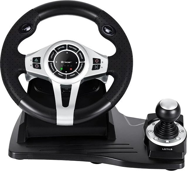 Tracer TRAJOY46524 Gaming Controller Black Steering wheel + Pedals PlayStation 4, Playstation 3