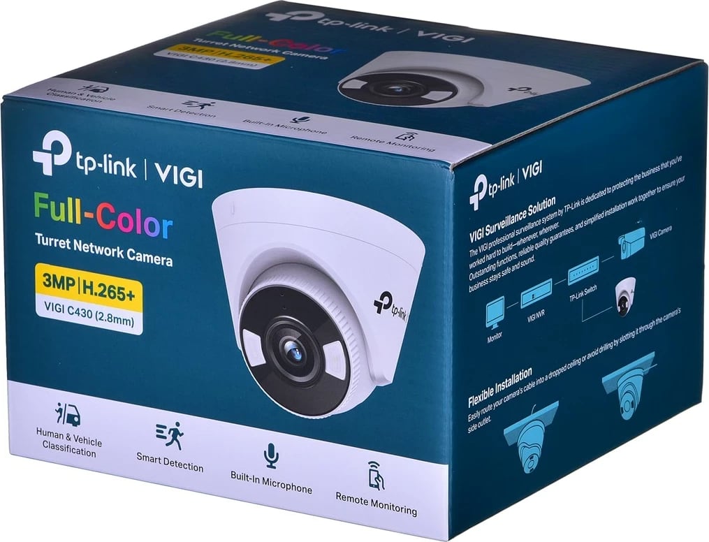 Kamerë rrjeti TP-LINK VIGI C430, 3 MP, 2.8 mm, Full-Color