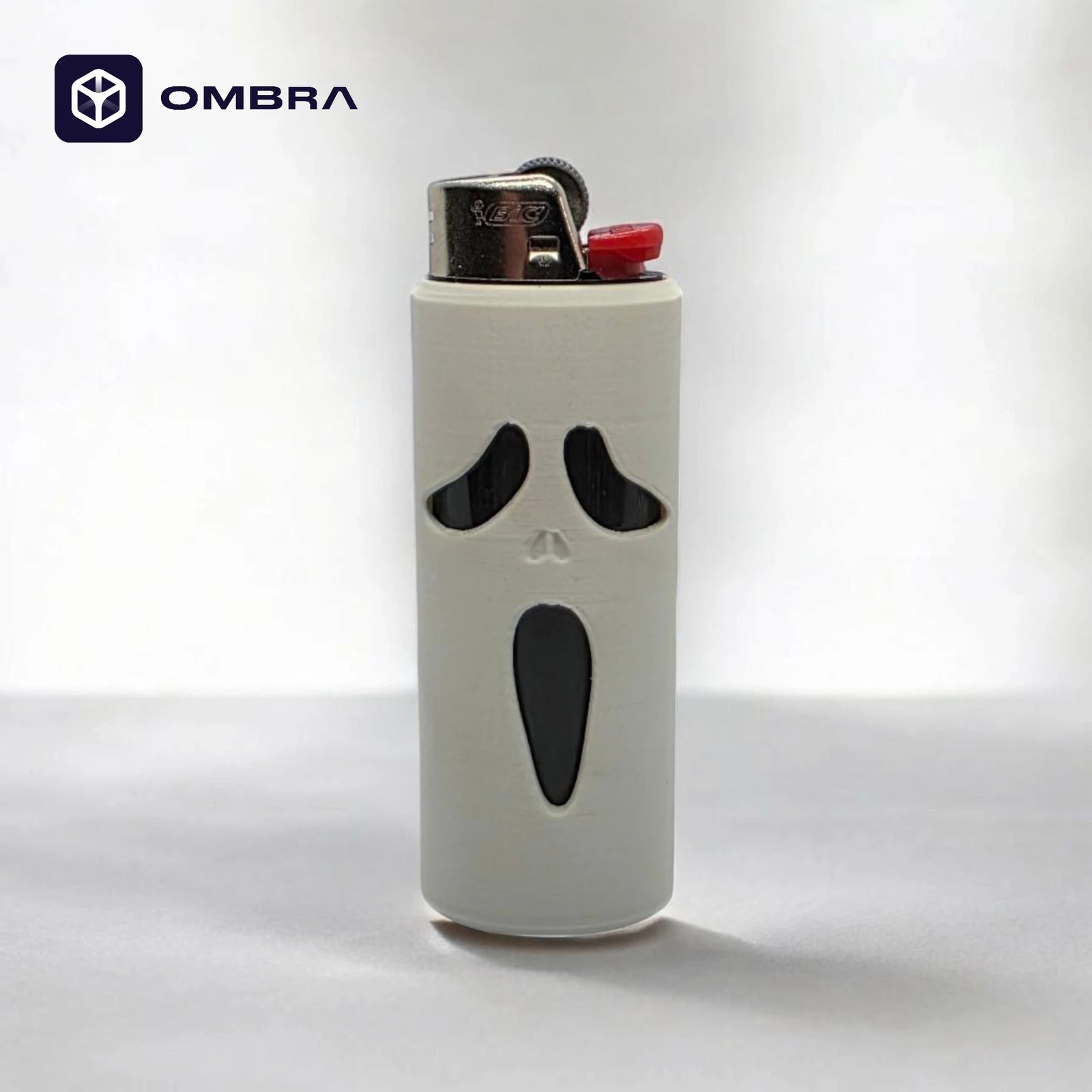 Mbajtëse për çakmak BIC, dizajni "Scary Movie Bic Case", e zezë