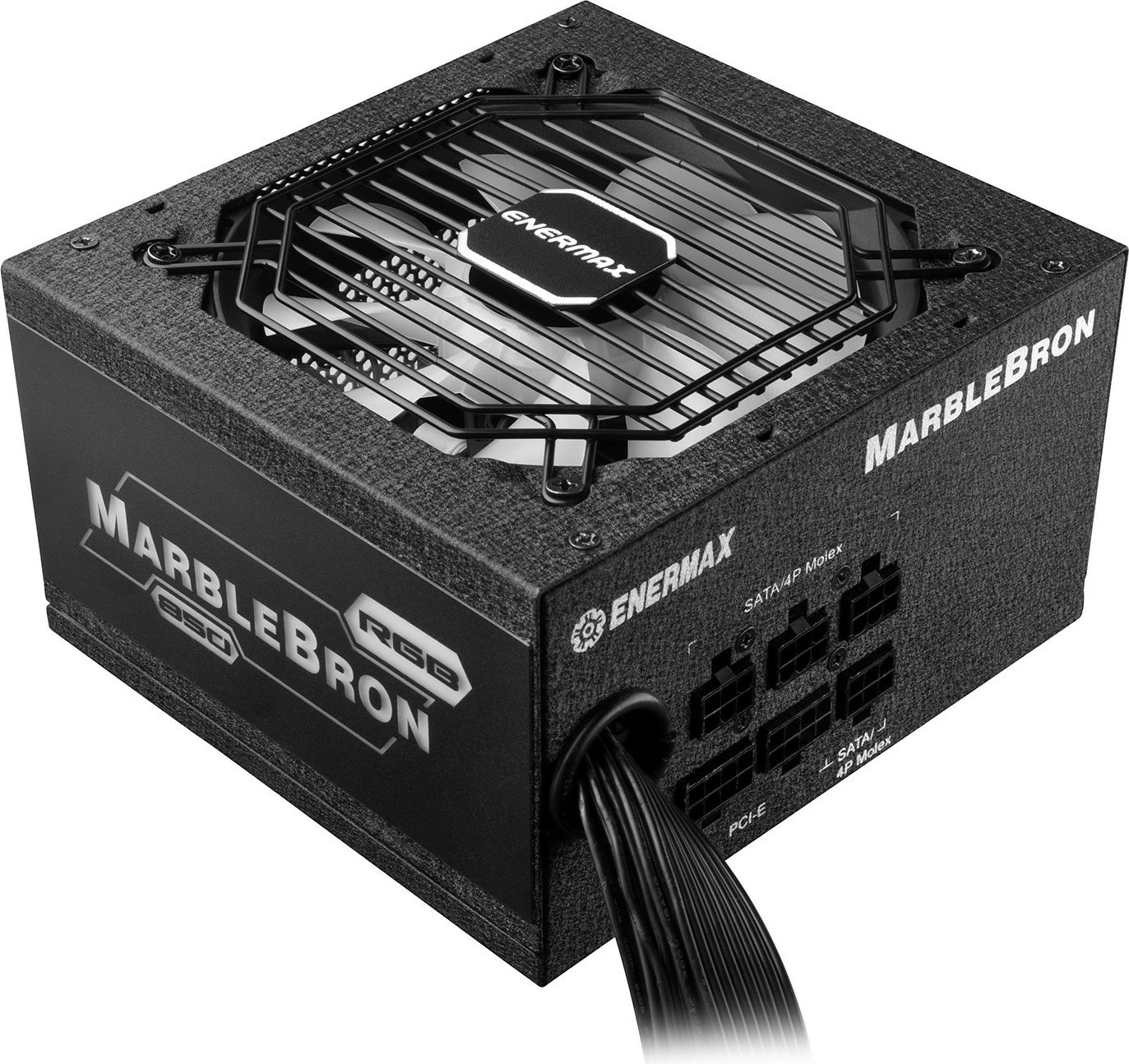 Kasë Enermax MarbleBron EMB850EWT-RGB 850W, 80 PLUS Bronze, RGB, Semi-Modular, e zezë